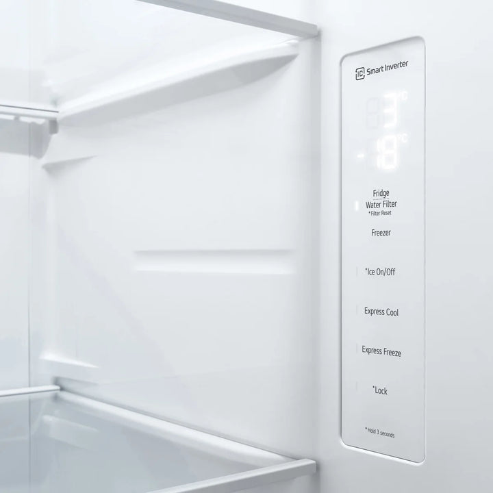 LG - Réfrigérateur côte à côte avec distributeur de glace et d'eau 36 po. 23 pi³