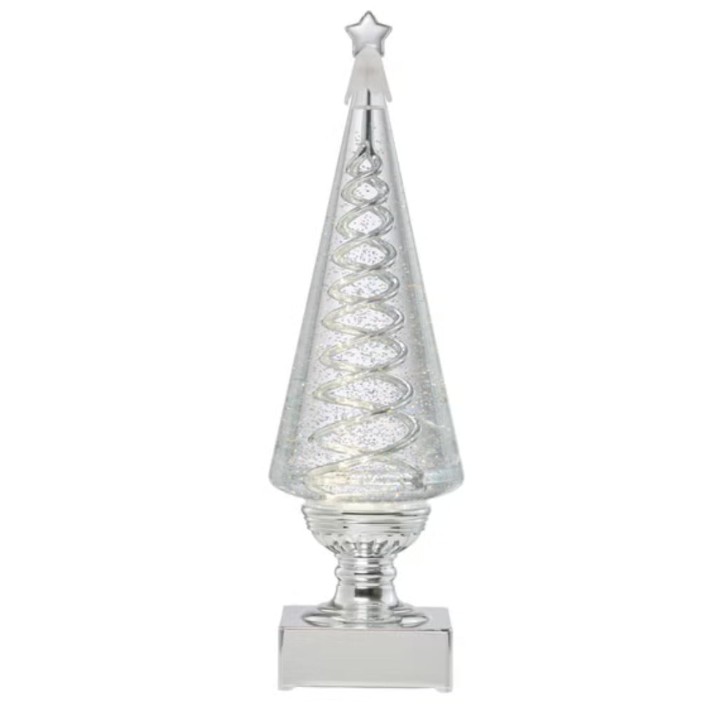 Ensemble de 2 sapins de Noël en spirale de 35.5 cm (14 po)