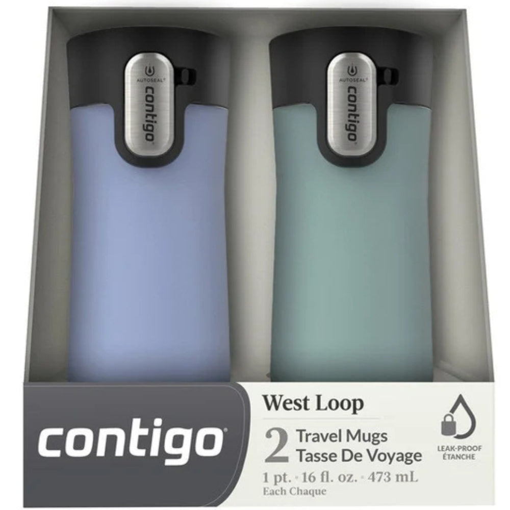 Contigo - Ensemble de 2 tasses de voyage West Loop de 473 mL (16 oz)