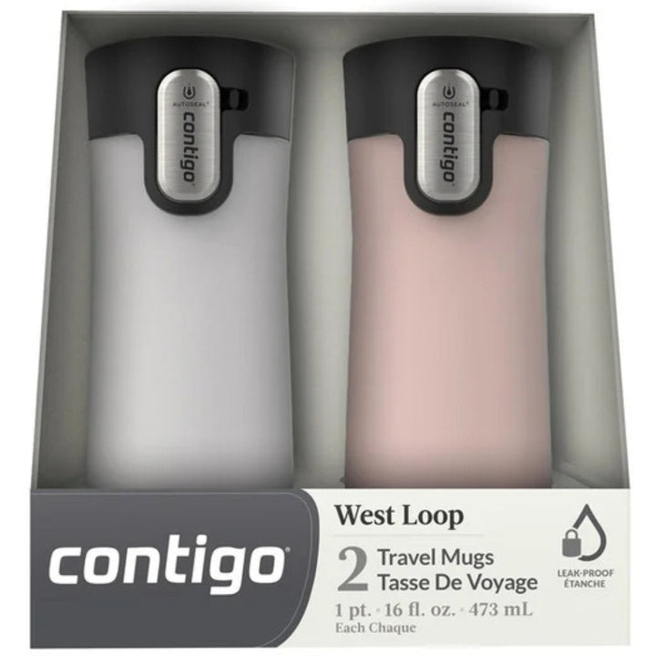 Contigo - Ensemble de 2 tasses de voyage West Loop de 473 mL (16 oz)