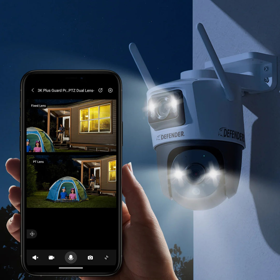 Defender - Caméra de sécurité électrique brancher