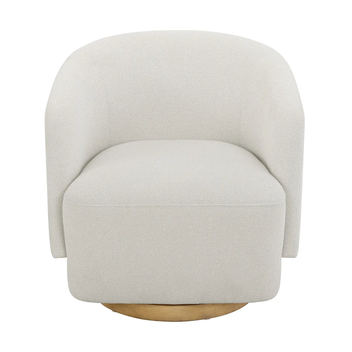 Henredon – Chaise pivotante en tissu Murphy