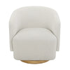 Henredon – Chaise pivotante en tissu Murphy