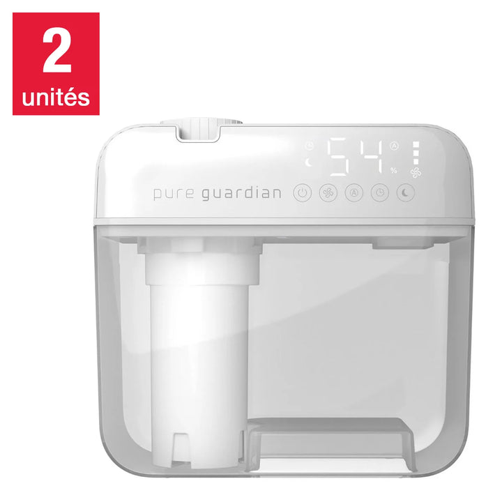 PureGuardian - Humidificateur numérique ultrasonique, paquet de 2