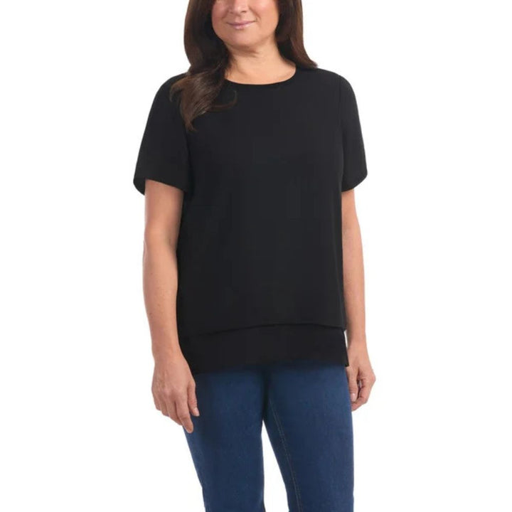 Hilary Radley - Haut deux épaisseurs à manches courtes