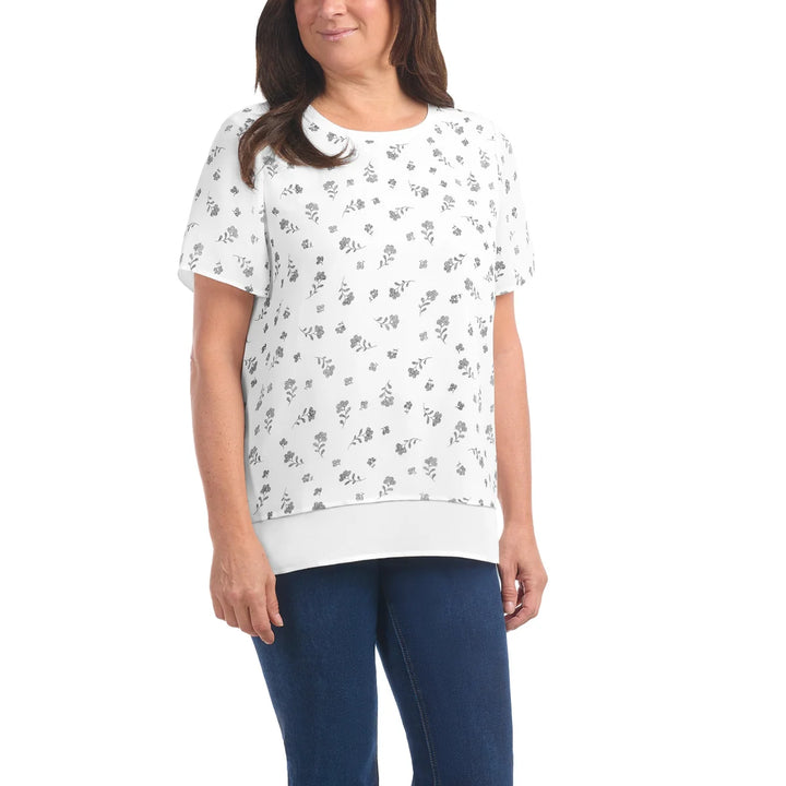 Hilary Radley - Haut deux épaisseurs à manches courtes