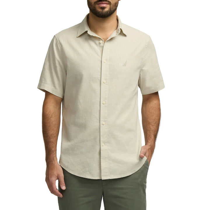 Nautica - Chemise à manches courtes en lin