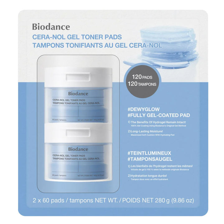 Biodance - Tampons tonifiants au gel cera-nol, 2 x 60