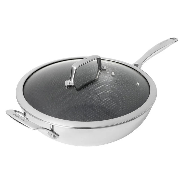 HENCKELS - Wok hybride en céramique antiadhésive à 3 plis Paradigm, 30 cm