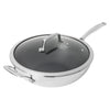 HENCKELS - Wok hybride en céramique antiadhésive à 3 plis Paradigm, 30 cm