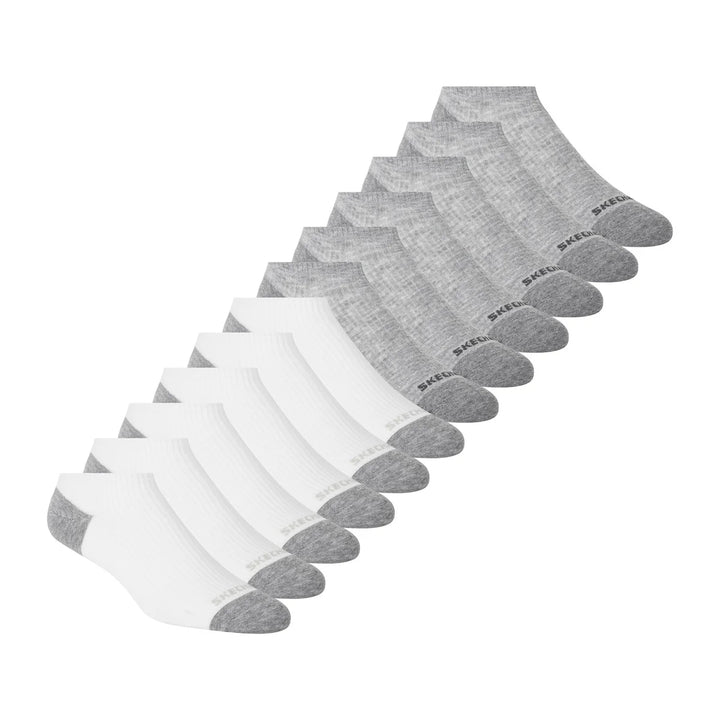 Skechers - Men's No-Show Socks, 12 Pairs