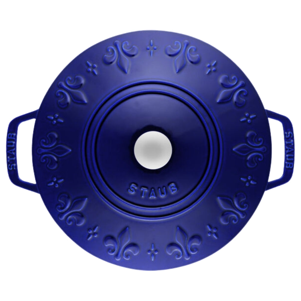 Staub - La Cocotte ronde en fonte Fleurs des Rois 3.6 L