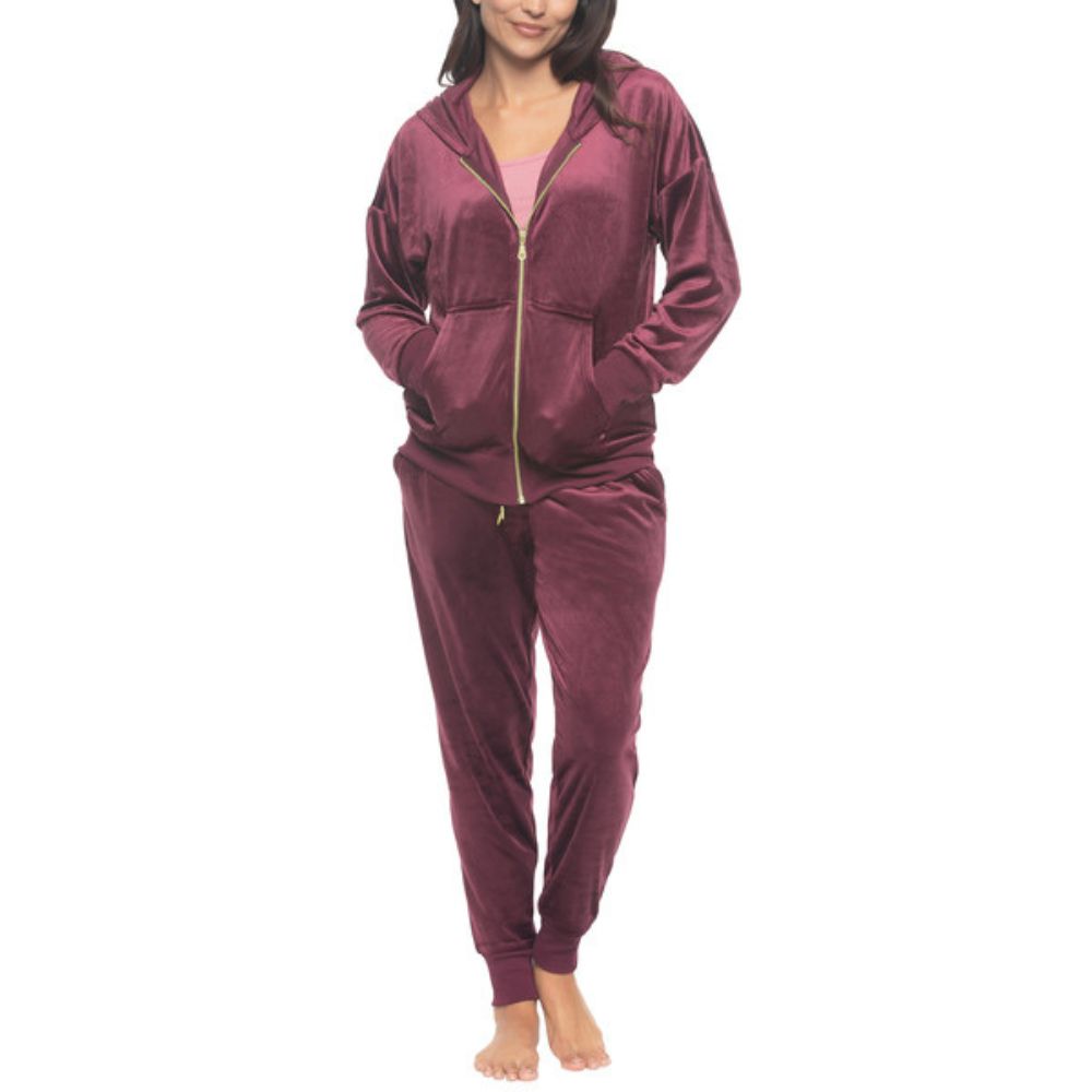 Black Bow - 2-piece velvet lounge set