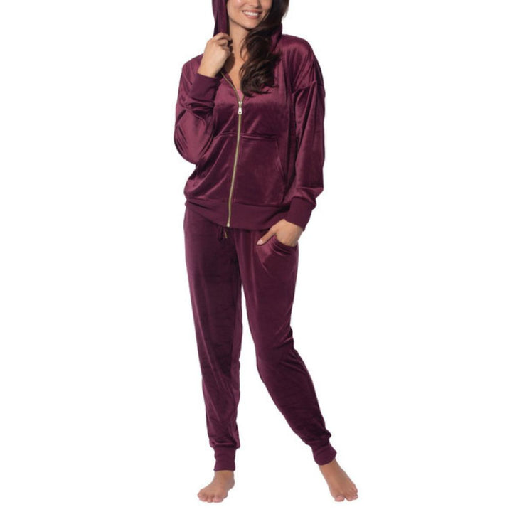 Black Bow - 2-piece velvet lounge set