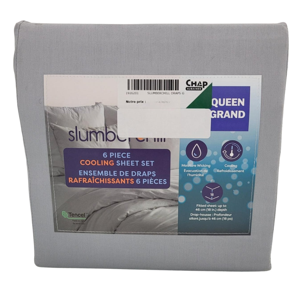 Slumber Chill - Ensemble de draps rafraîchissants, 6 pièces