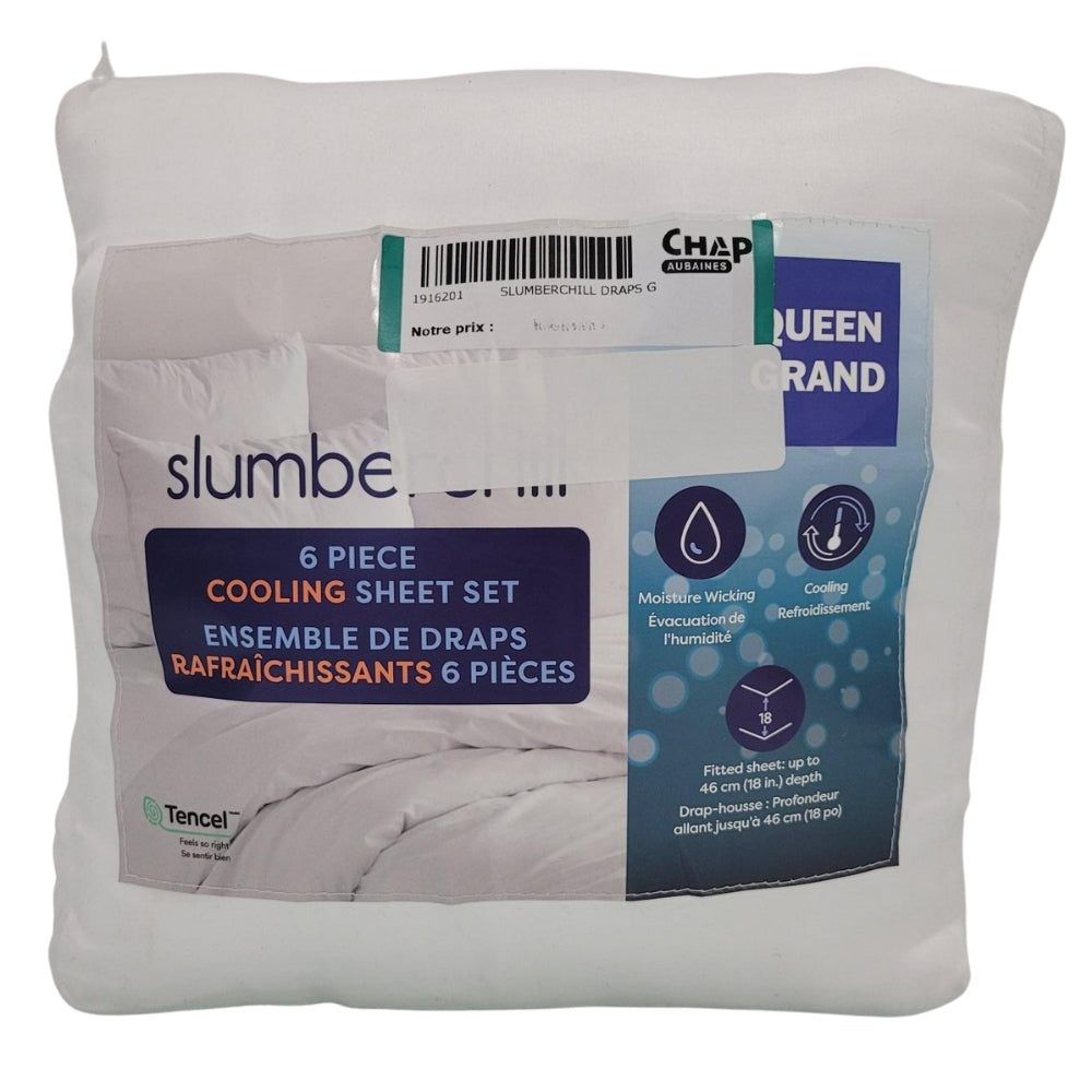 Slumber Chill - Ensemble de draps rafraîchissants, 6 pièces