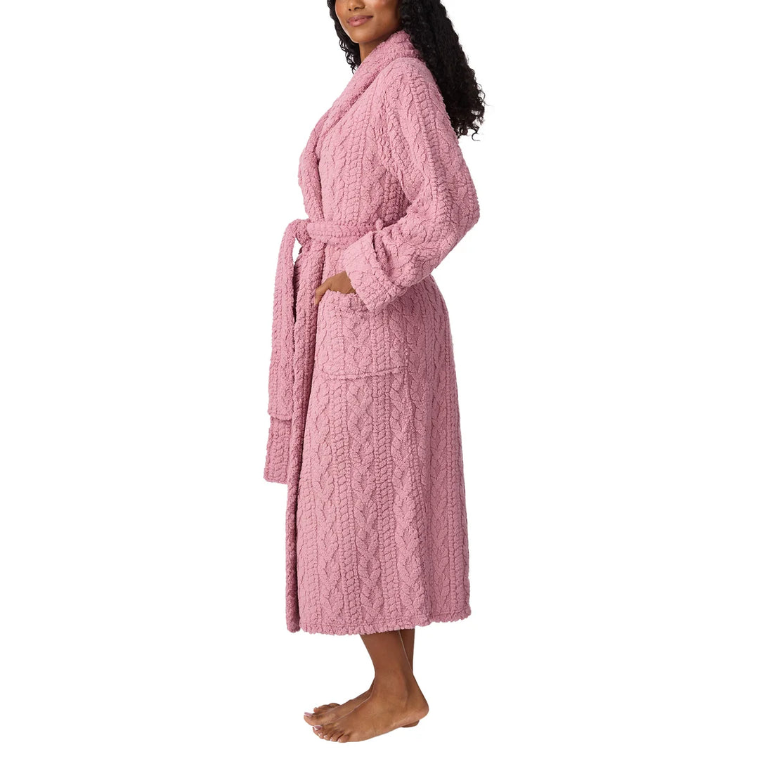 Room Service – Peignoir en jacquard torsadé