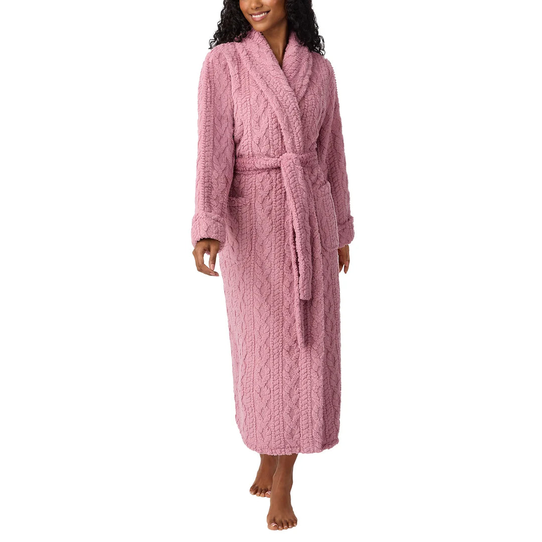 Room Service – Peignoir en jacquard torsadé