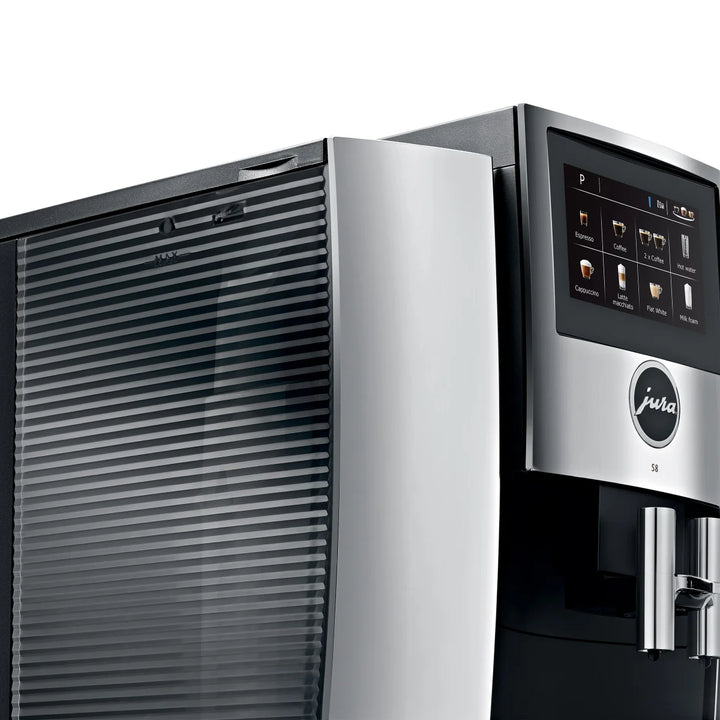 Jura S8 - Machine à espresso automatique avec carafe à lait, cartouche filtrante et tube à lait