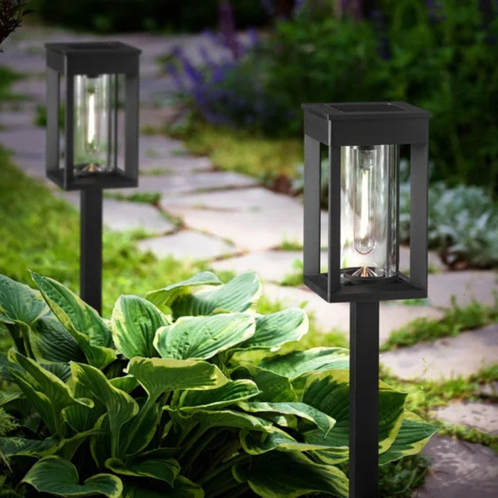 GTX - Lampes solaires Naturally pour allée, paquet de 4