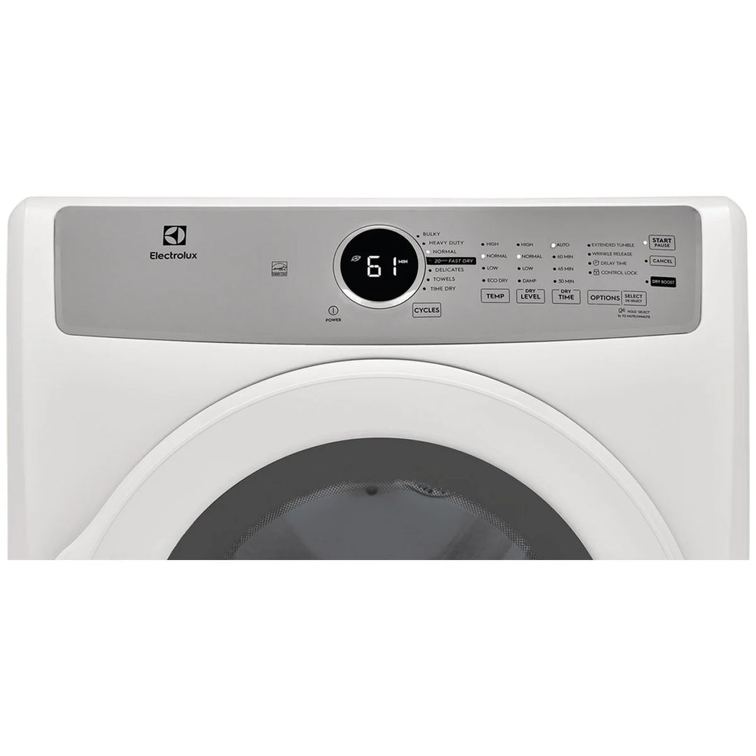 Electrolux Série 3 - Sécheuse à gaz blanche à chargement frontal de 27 po et 8 pi³