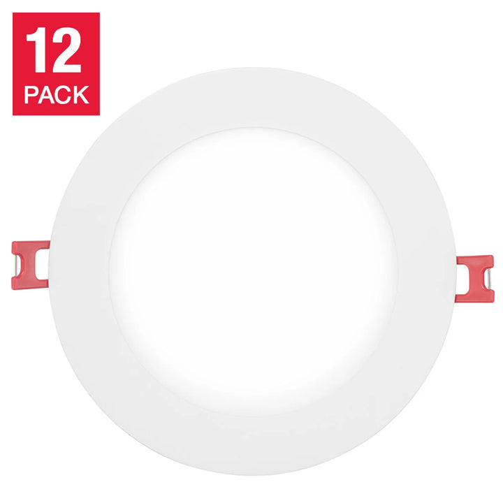 Globe Electric - Ensemble de 12 luminaires encastrés minces intégrés 3 CCT