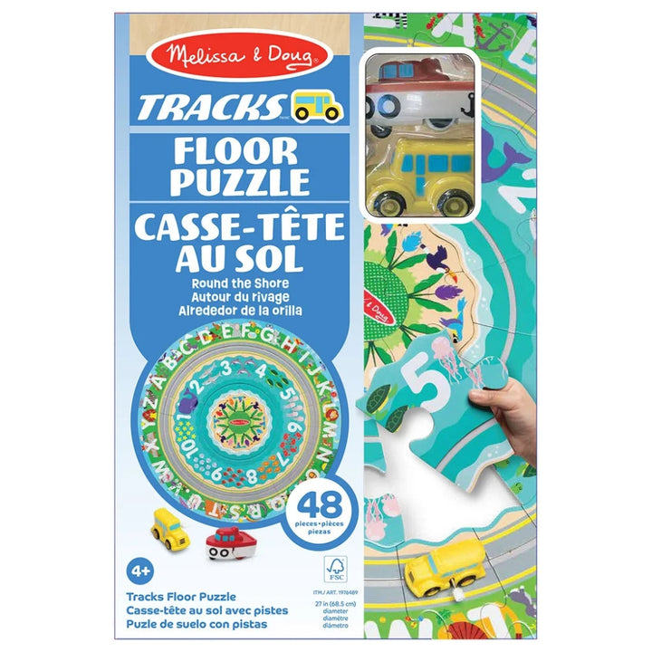 Melissa & Doug - Casse-tête de sol, piste de course