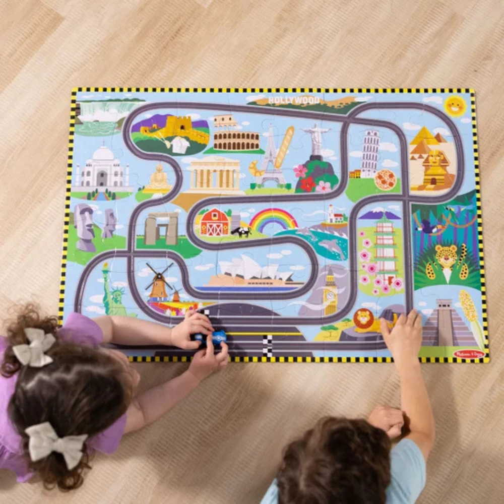 Melissa & Doug - Floor puzzle with tracks