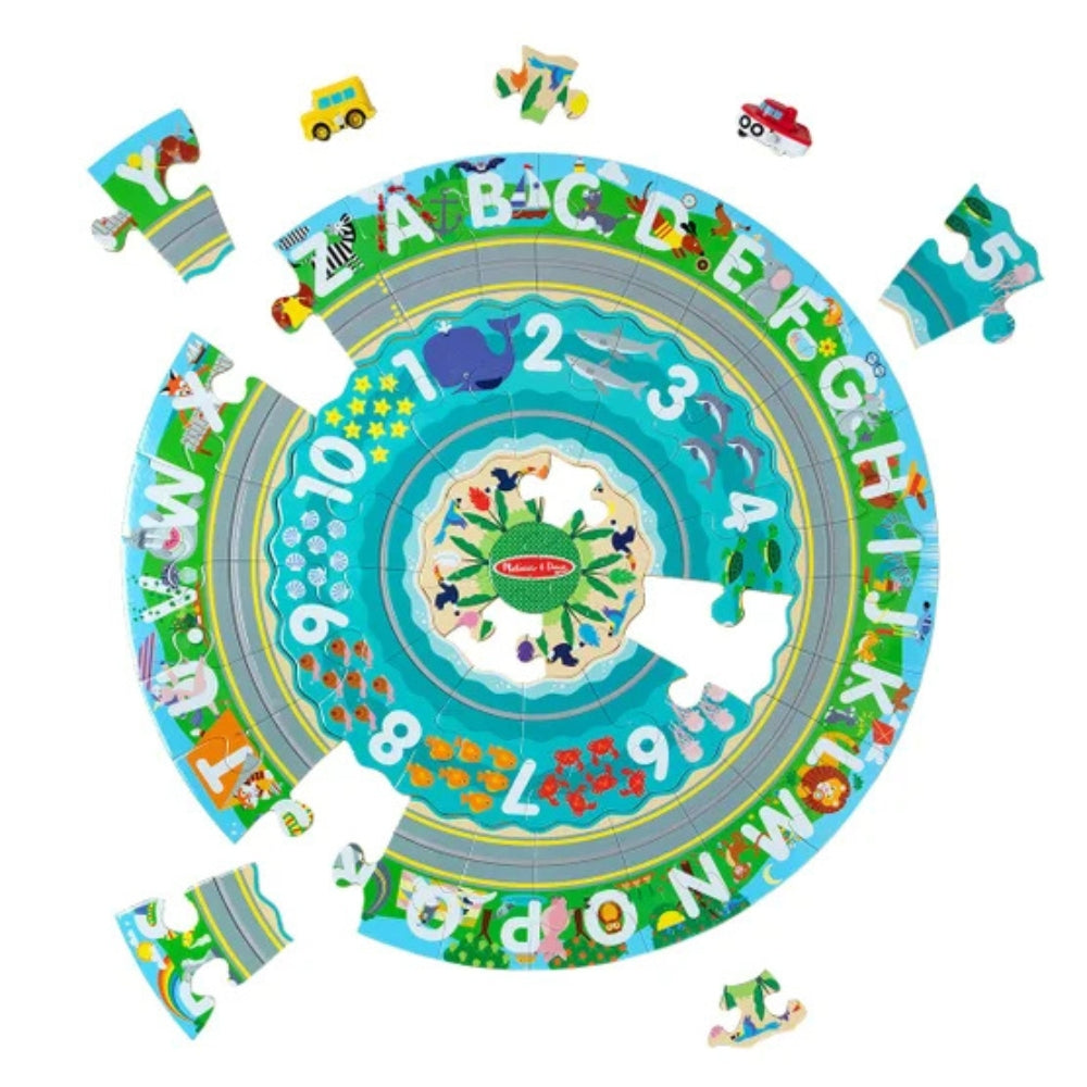 Melissa & Doug - Casse-tête de sol, piste de course