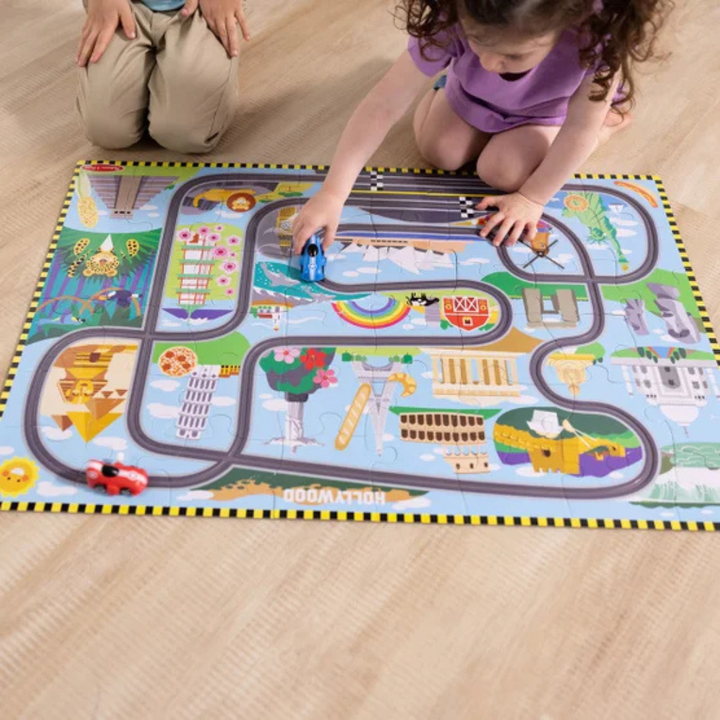 Melissa & Doug - Floor puzzle with tracks