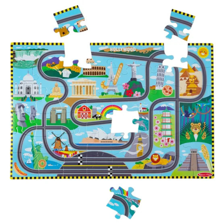 Melissa & Doug - Floor puzzle with tracks