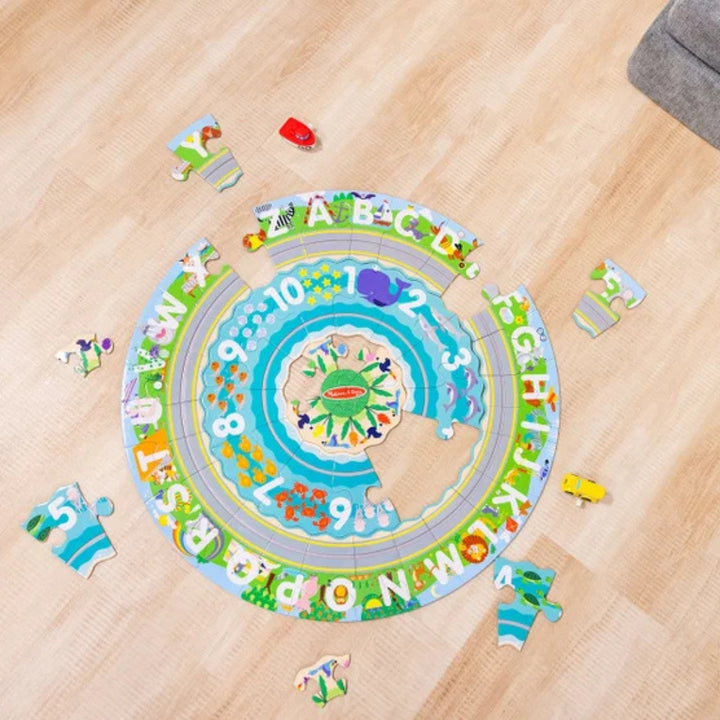 Melissa & Doug - Casse-tête de sol, piste de course
