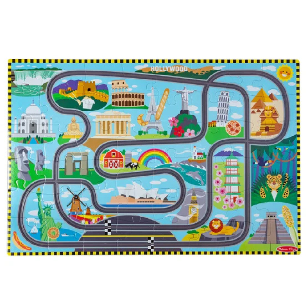Melissa & Doug - Floor puzzle with tracks