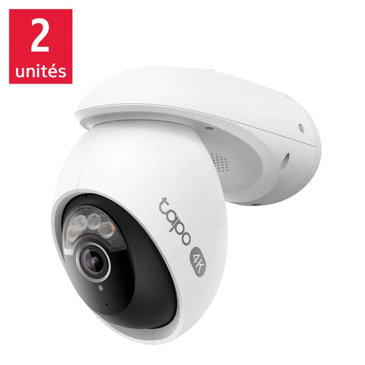 TP-Link Tapo - Caméra de surveillance WiFi panoramique et inclinable, ensemble de 2