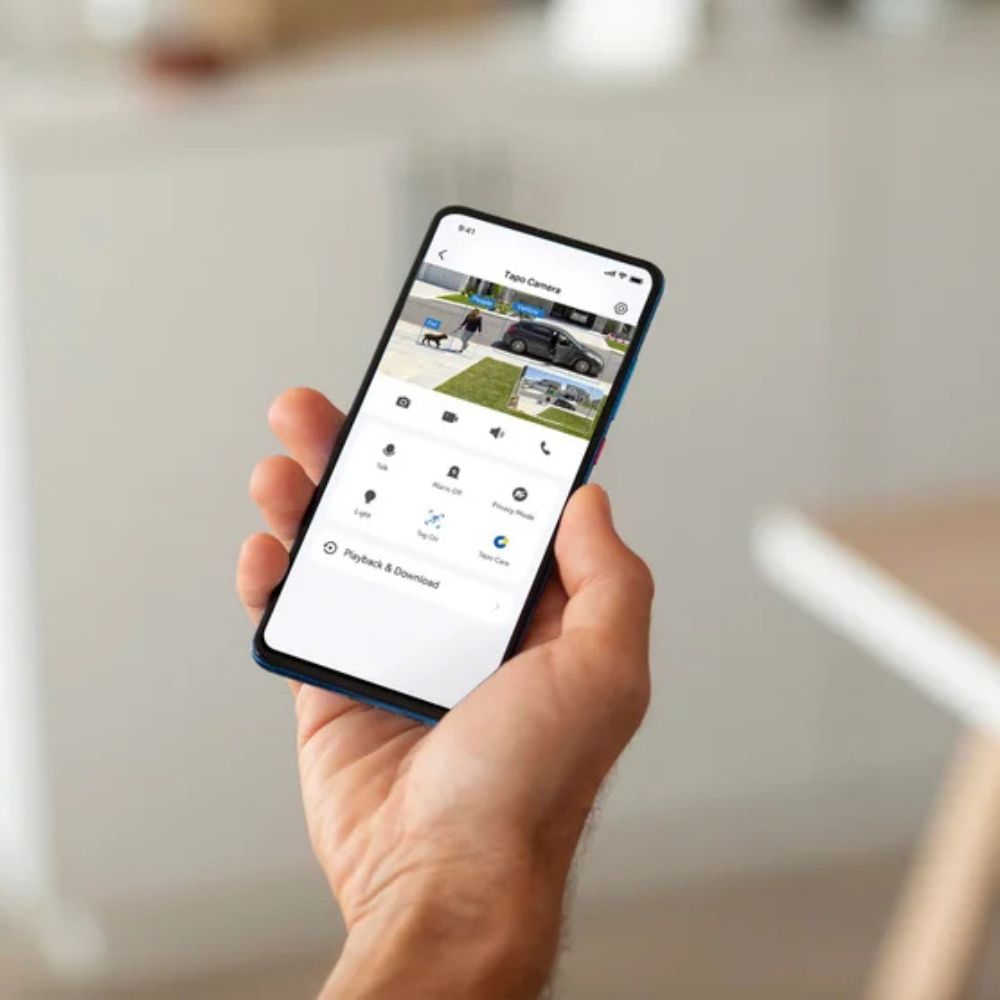 TP-Link Tapo - Caméra de surveillance WiFi panoramique et inclinable, ensemble de 2