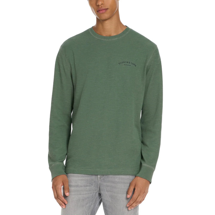 Scotch & Soda - Chandail ras du cou en tricot texturé à manches longues