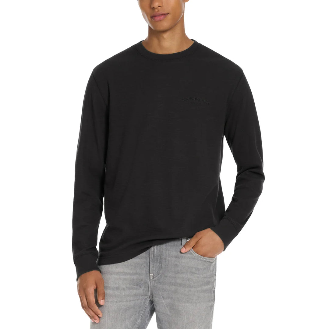 Scotch & Soda - Chandail ras du cou en tricot texturé à manches longues