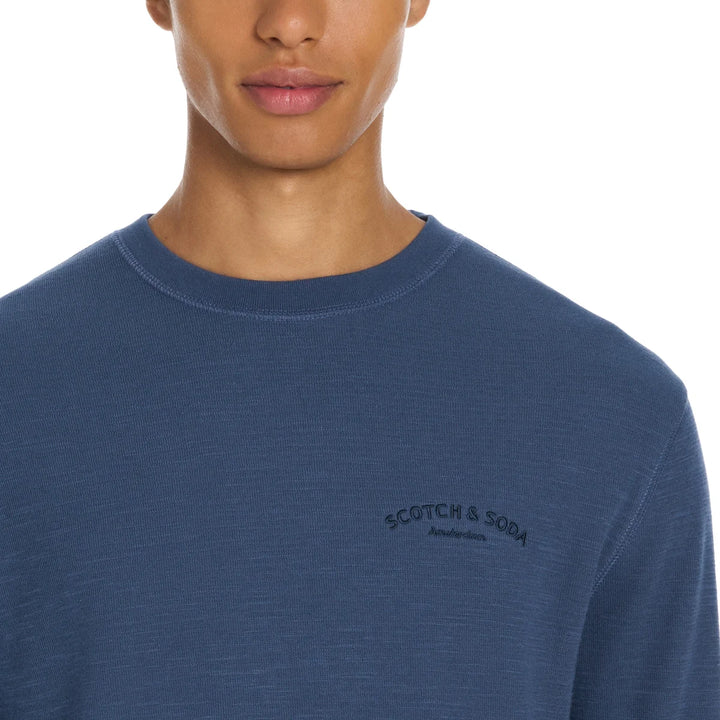 Scotch & Soda - Chandail ras du cou en tricot texturé à manches longues