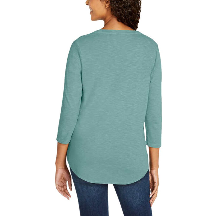 Kirkland Signature 3/4 Sleeve Slub Tee