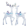 2-Piece Deer Set with Twinkling Lights