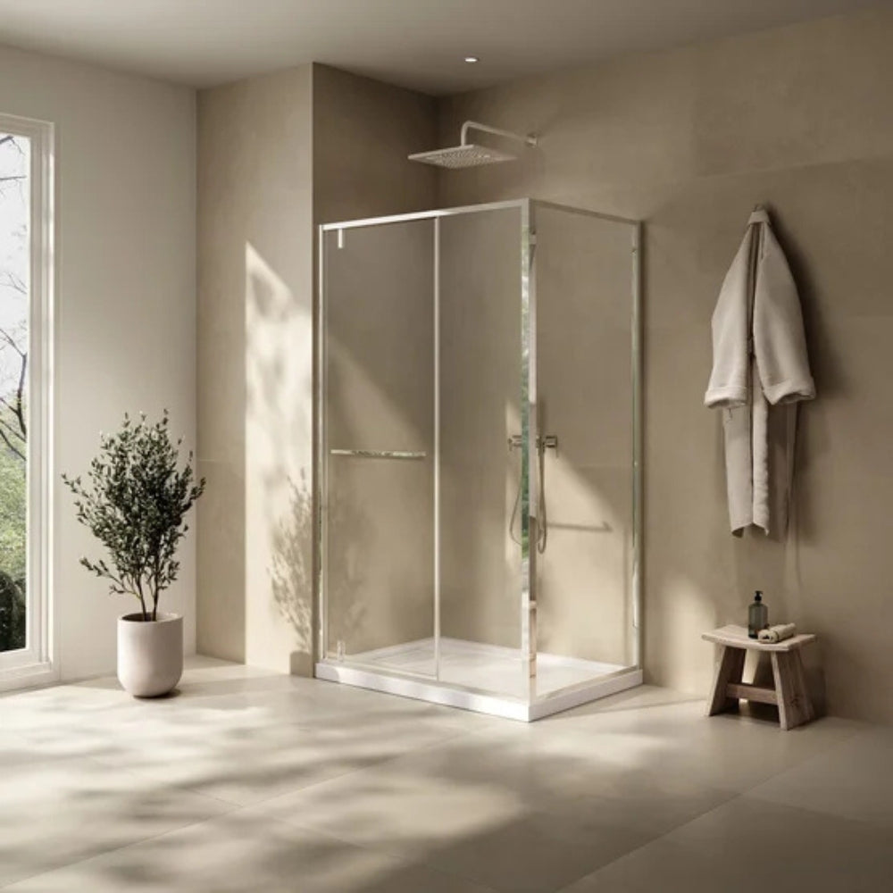 OVE Decors - Douche en coin Tobias avec base