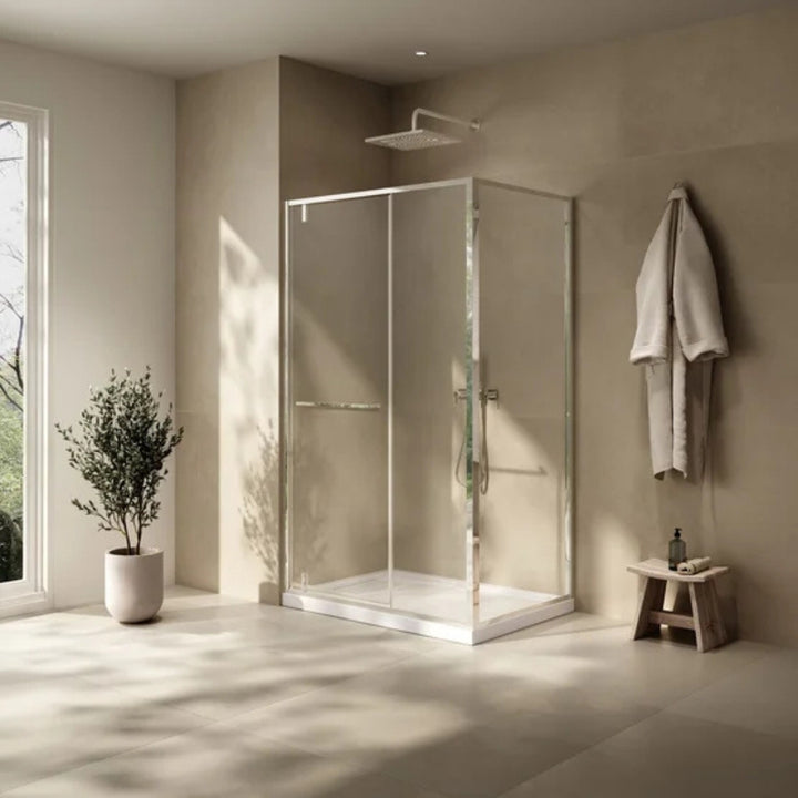 OVE Decors - Douche en coin Tobias avec base