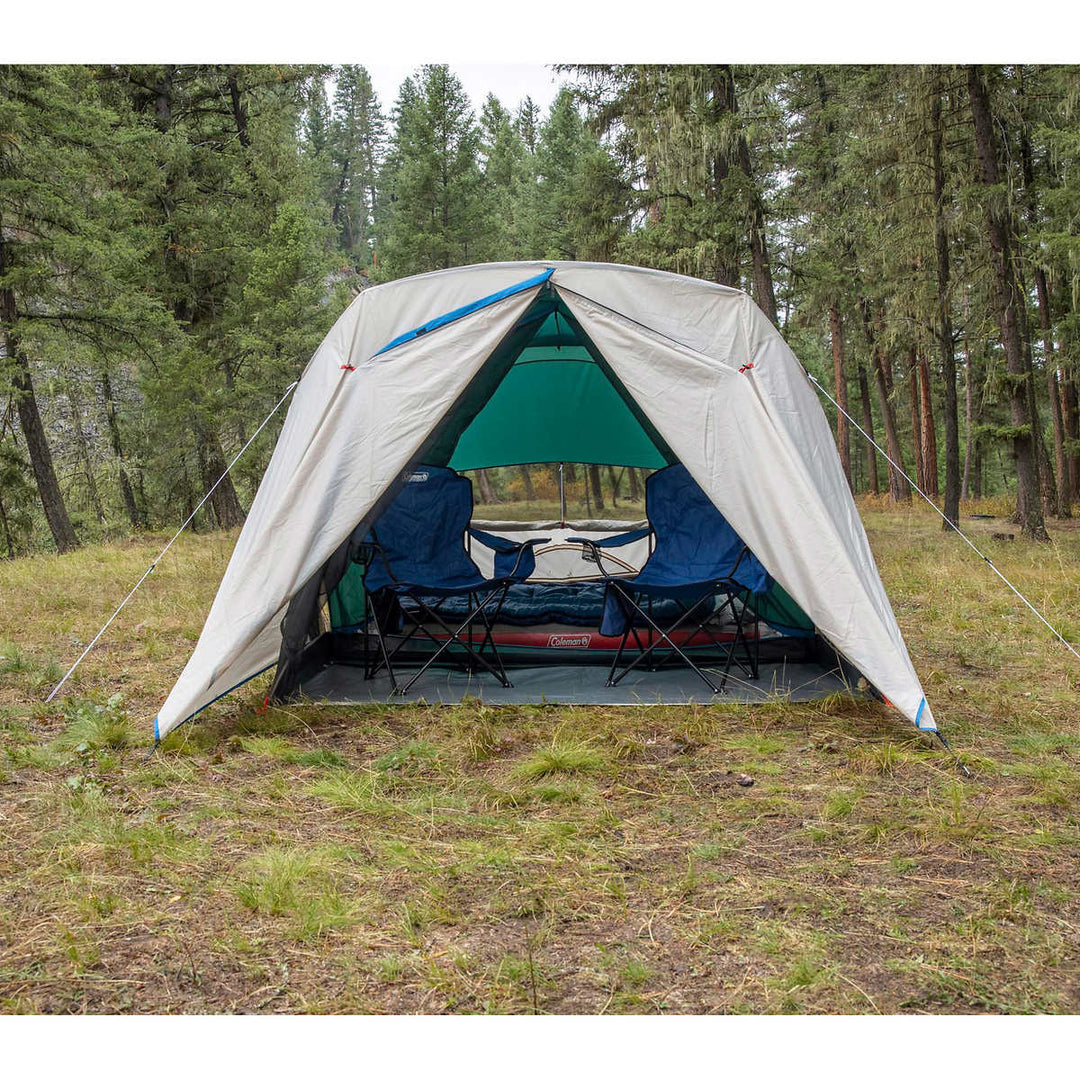 Coleman - 4-Person Cabin Camping Tent with Mosquito Net