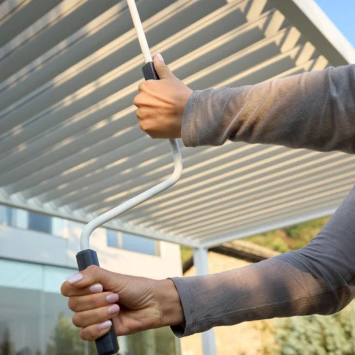 Zhejiang Zhengte Group - Pergola à Persiennes en aluminium Mirador, 10 pi x 20 pi