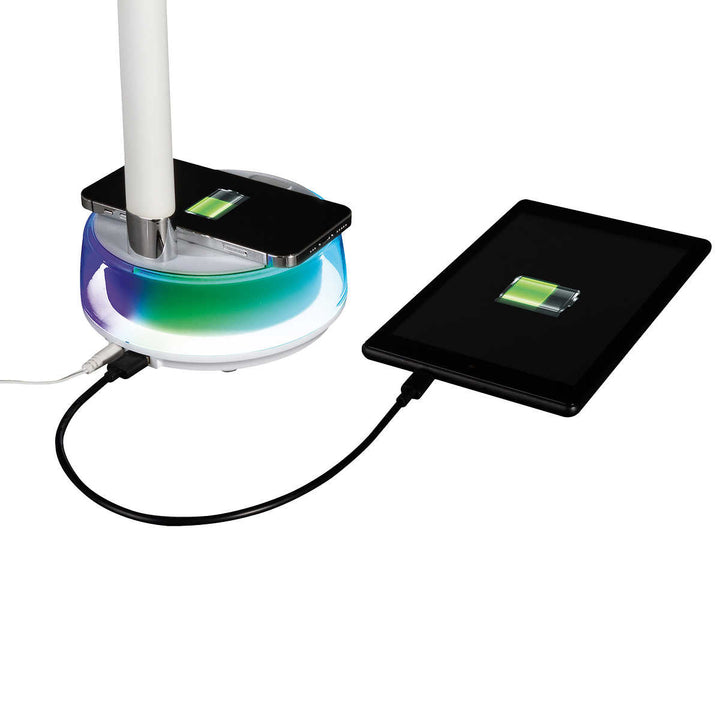 Ottlite - Lampe à DEL chargement sans fil et changement de couleur arc-en-ciel