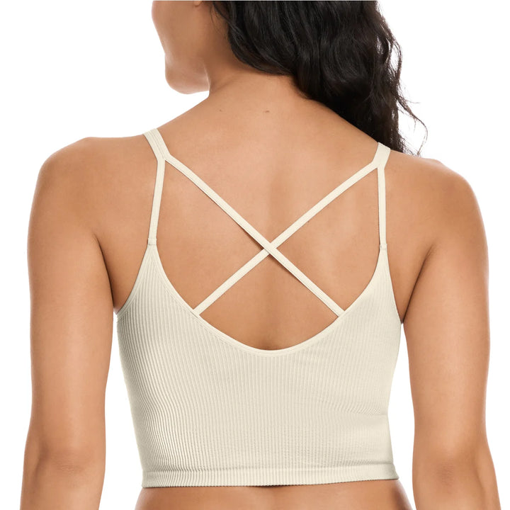 Lemon - Soutien-gorge de yoga côtelé, paquet de 2