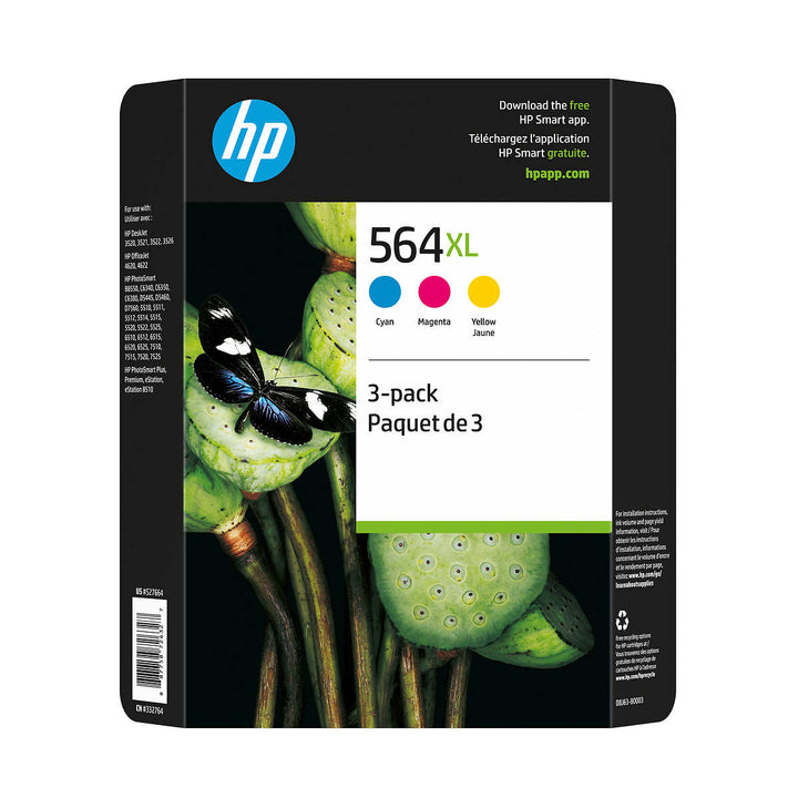 HP 564XL (D8J63BN) Ink Cartridge - Tricolor