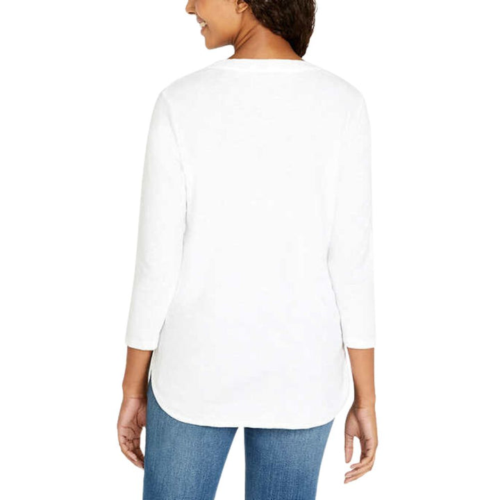 Kirkland Signature 3/4 Sleeve Slub Tee