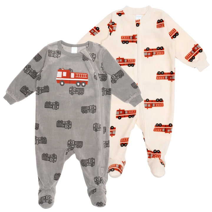 Pekkle - Pyjamas en micro polaire, paquet de 2