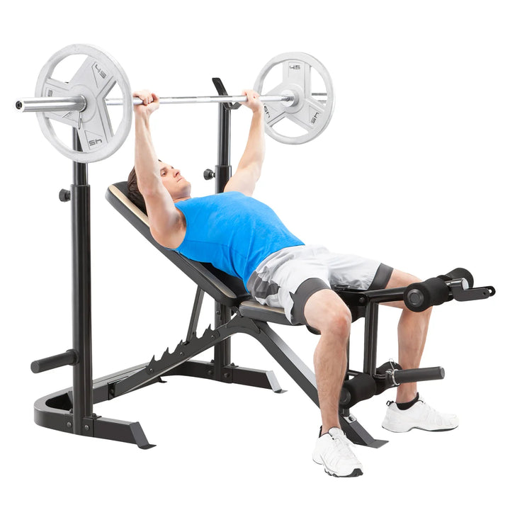 Marcy - Banc de musculation olympique, 2 pièces